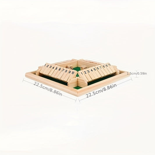 Wooden Number Dice Party Drinking Game Toys Board Game Props