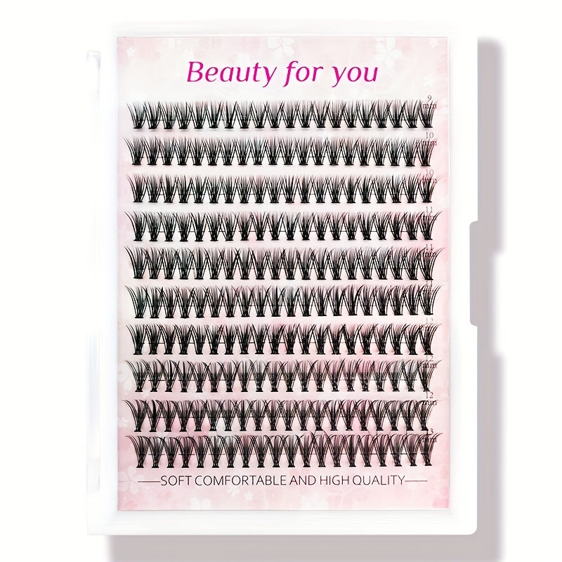 Cluster Eyelashes Natural Soft False Eyelashes Premade Spiky Curling Lashes