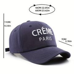Letter Embroidery Peaked Cap Outdoor Men's Sun Hat Baseball Cap