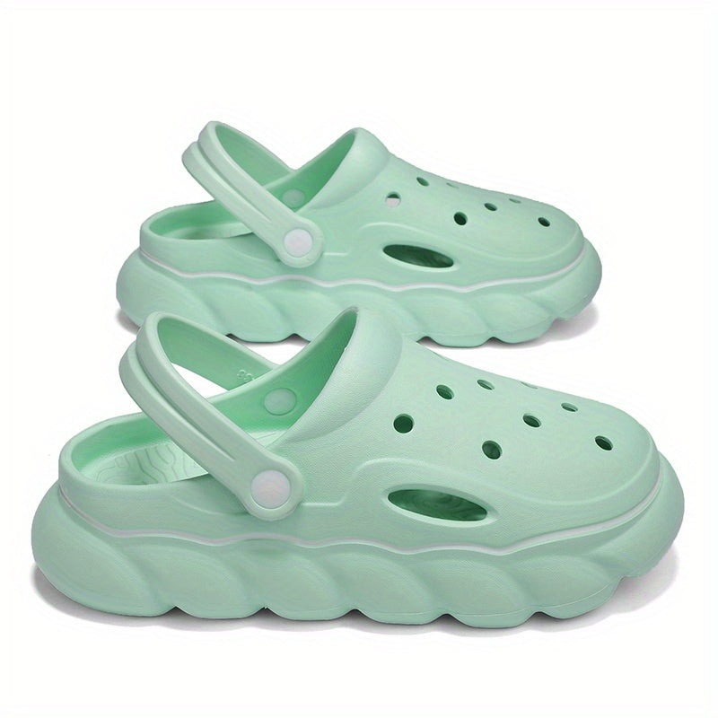 Women's Platform Clogs Hollow Out Adjustable Strap Sandals