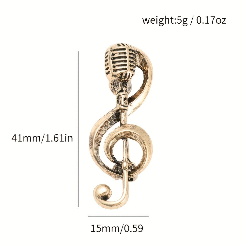 Music Note Brooch For Him