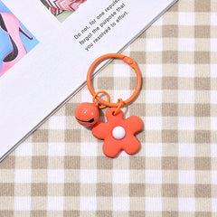 Flower Bell Keychain Bag Charm with Ornament Keyring