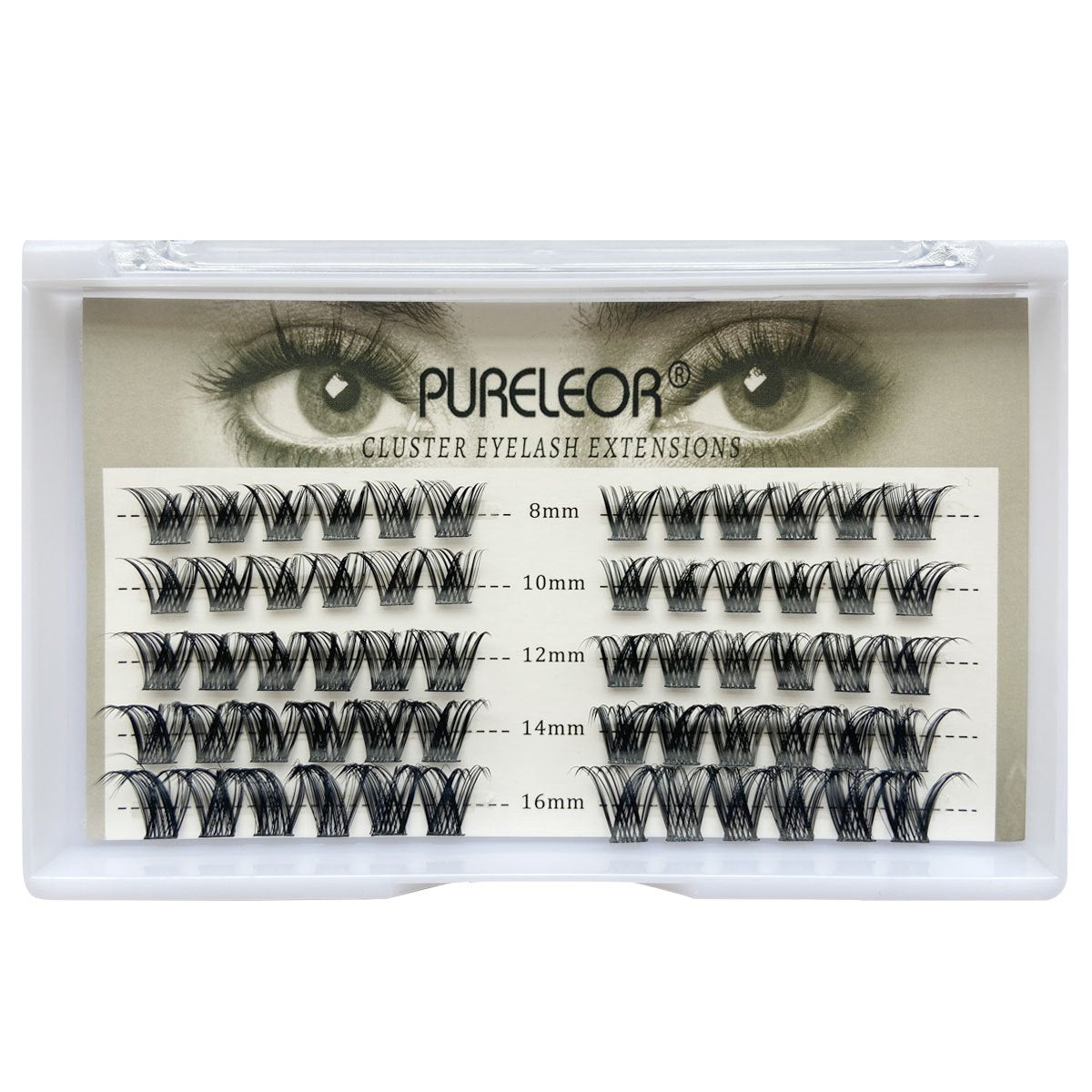 60 Cluster Manga Slender Lashes Individual Eyelash Extensions