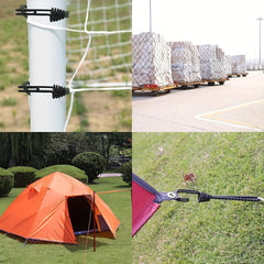 8pcs Reflective Bungee Cord Hooks for Camping Tent