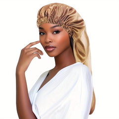 Women's Extra Long Satin Hair Bonnet for Night Sleeping