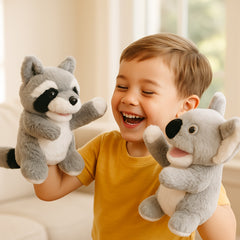 Jungle Animal Puppet Set for Storytelling and Role Playing