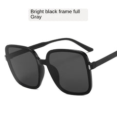 Large Square Sunglasses Gradient Lens Women Driving Eyeglasses