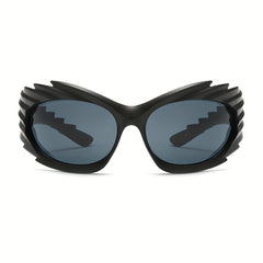 Hedgehog Cat Eye Sports Sunglasses Wrap around Outdoor Glasses
