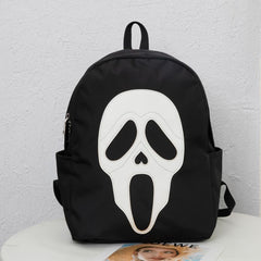 Ghost Skull Backpack Funny Halloween Party Daypack Travel Schoolbag
