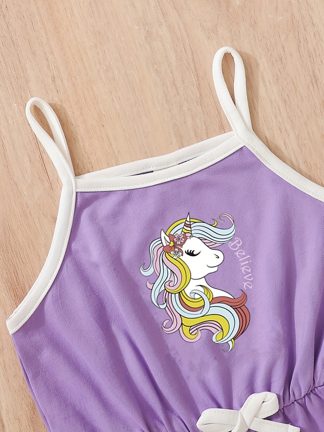 Toddler Unicorn Cami Rompers Jumpsuits Kids Summer Clothes