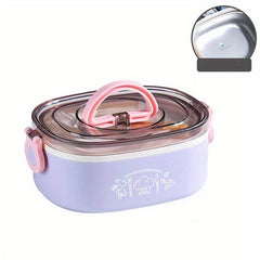 Stainless Steel Lunch Box 2 Layer Bento Box Portable Adult Canteen