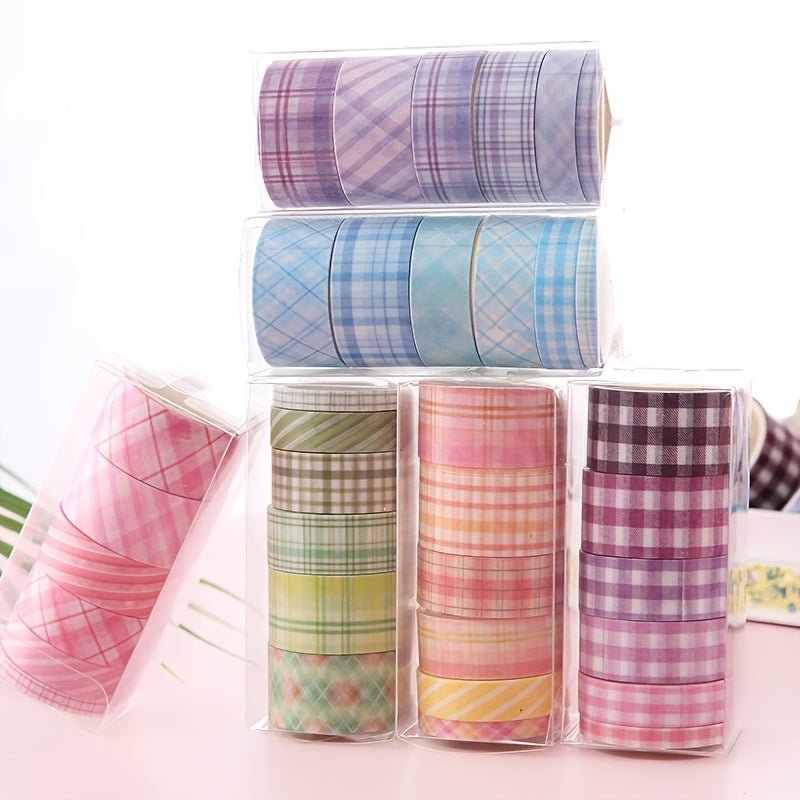 Geometric Pattern and Paper Tape Set DIY Stationery Stickers