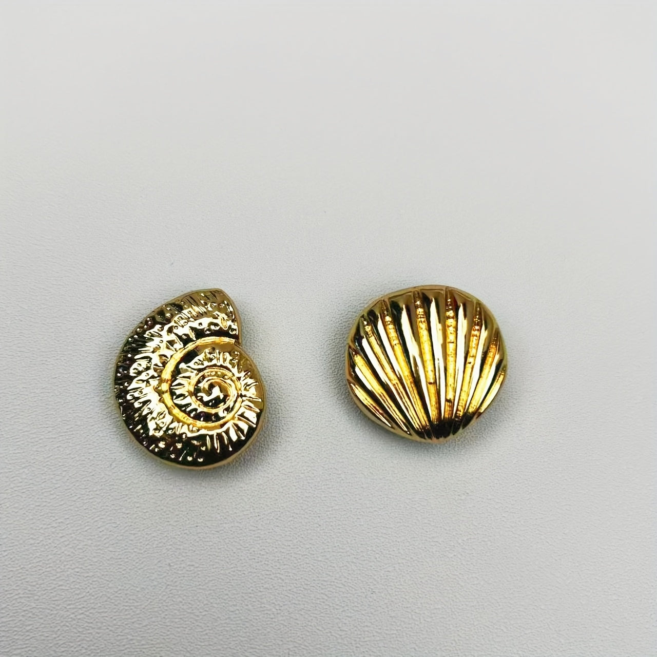 Ocean Style Seashell Conch Button Covers - Shirt Decorative Buttons