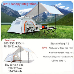 Portable Folding Canopy Quick Opening Rainproof Perfect Camping