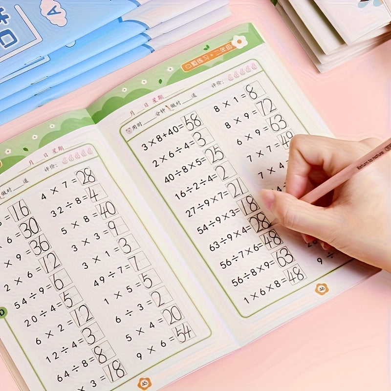 Math Mixed Operations Exercise Books: Add, Subtract, Multiply, Divide