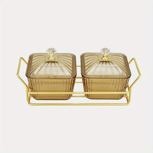 Nut Box Dried Fruit Box With Lid Snack Plate Transparent Nut Jar