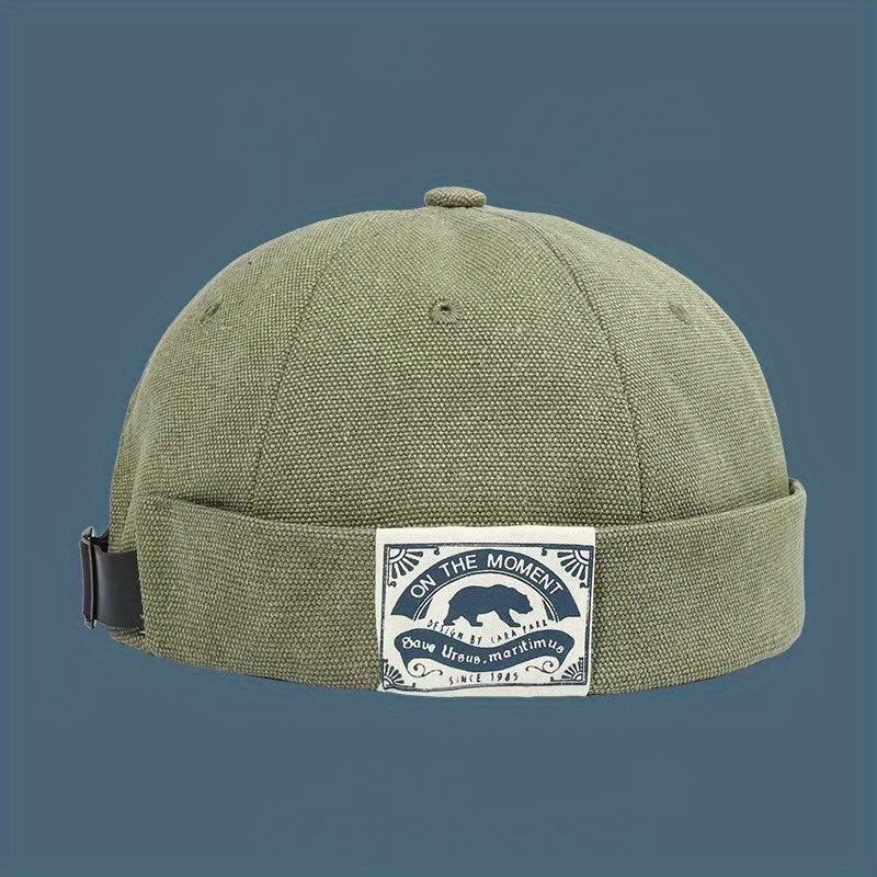 Retro Patch Melon Skin Hat Street Landlord Beret Hat