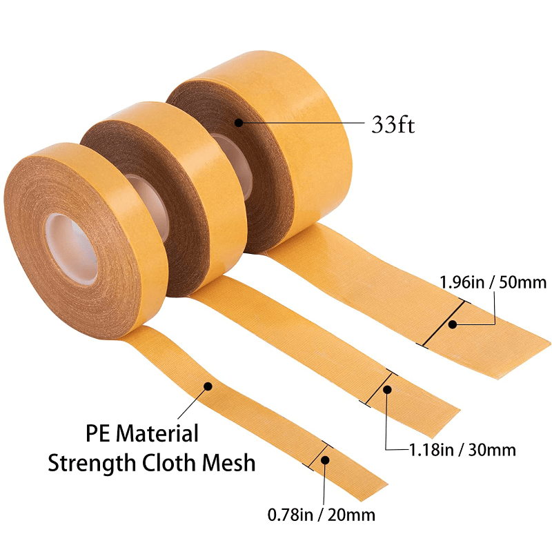 33ft Double Sided Fabric Tape Heavy Duty Duct Cloth Tape