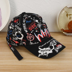 Graffiti Baseball Cap Sunshade Casual Sports Cap Unisex Hiphop Streetwear Hat