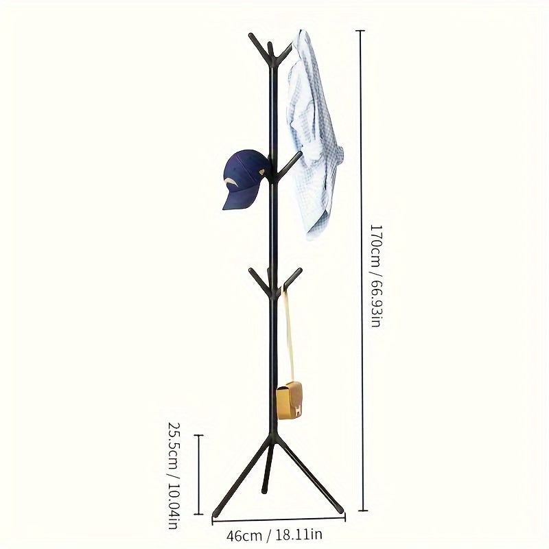Floor Standing Coat Rack Bedroom Combination Hanging Coat Rack