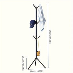 Floor Standing Coat Rack Bedroom Combination Hanging Coat Rack