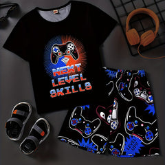Boys Next Level Gamepad Graphic Outfit for Summer