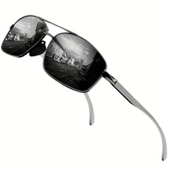 Polarized Sports Sunglasses Metal Frame UV Protection Summer Sunglasses