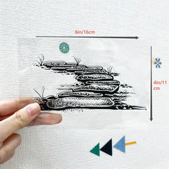 Field Road Transparent Silicone Stamp for DIY Scrapbooking