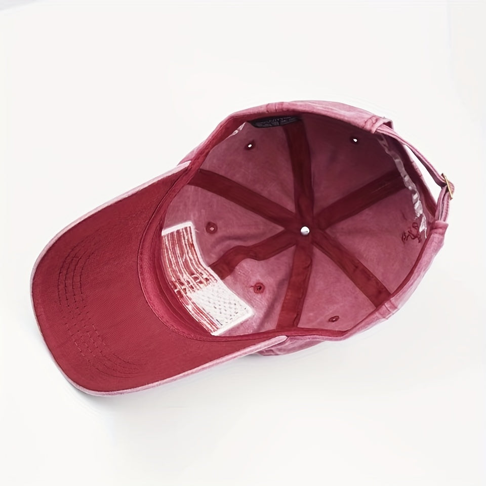 American Flag Baseball Cap Adjustable Unisex Peaked Cap