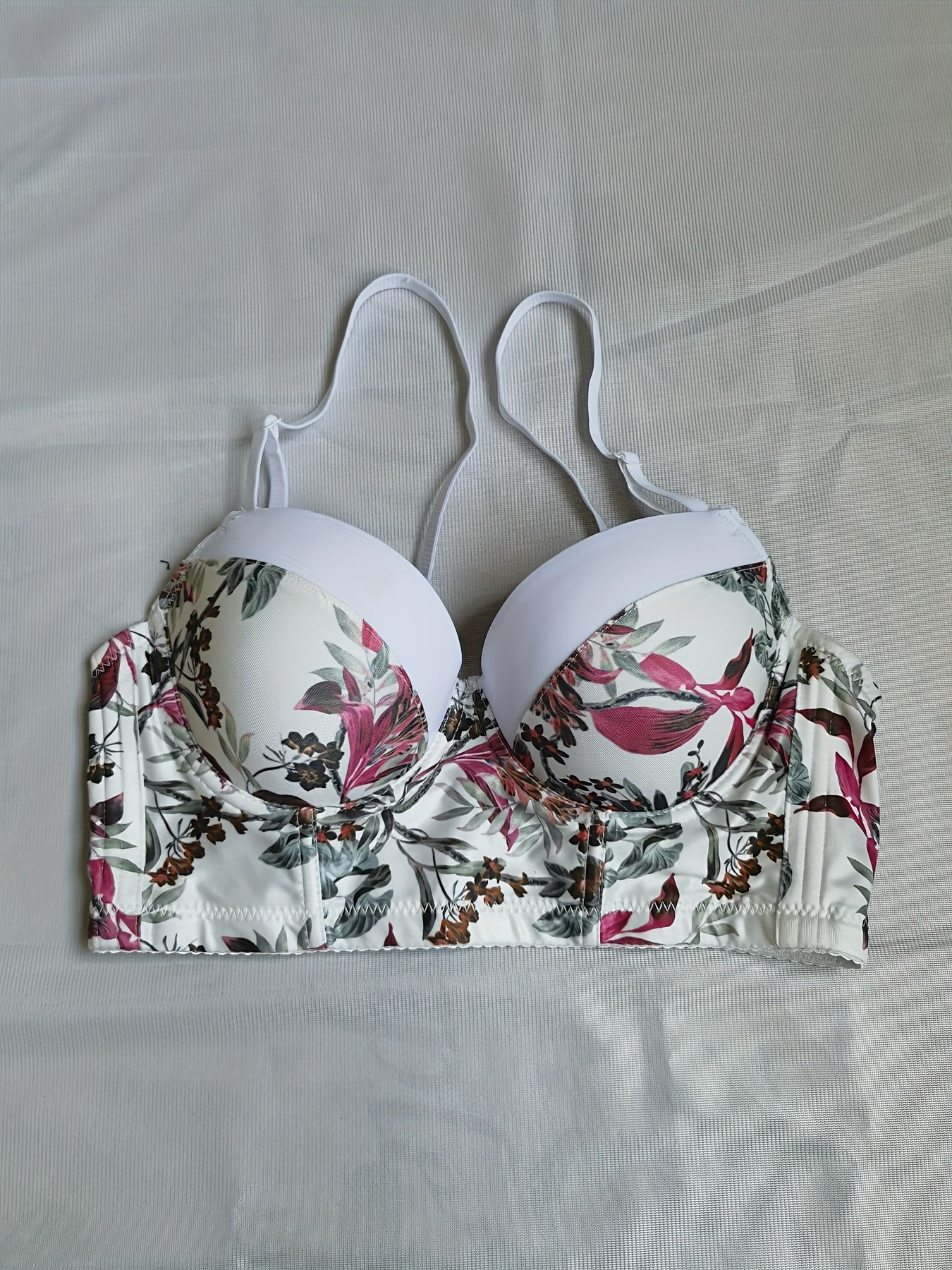 Floral Push Up Bra Breathable Intimates Women's Lingerie