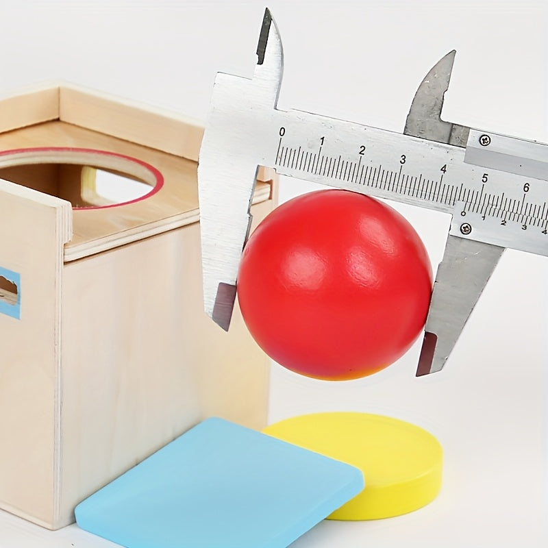 Wooden Ball Sorting Toy Matching Puzzle 3 Holes - Festive Gift