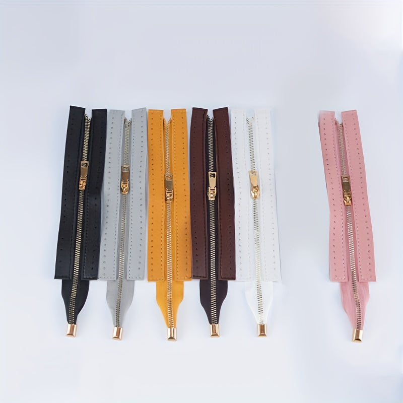 PU Metal Tooth Zipper for Box Bags - Bag Hardware for DIY Bags