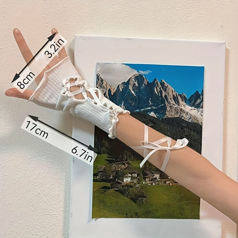 Women's Elastic Fingerless Sleeves for Outdoor Activities