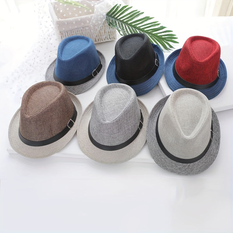 Straw Sunscreen Hat for Couples Outdoor Sunshade