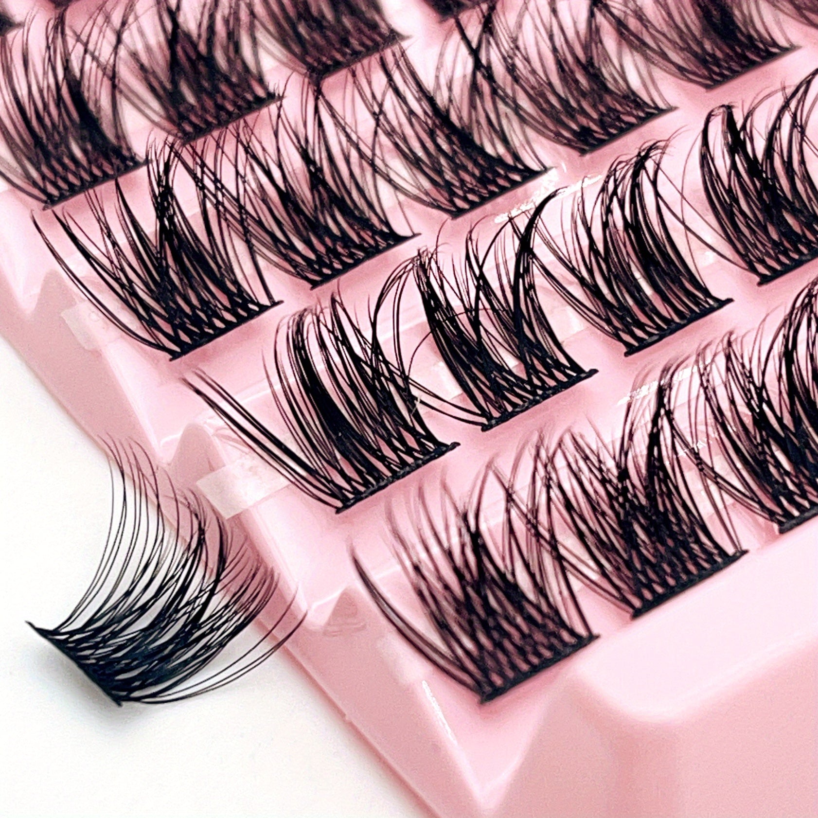 10 Rows D Curling Self Grafting Lashes Cluster
