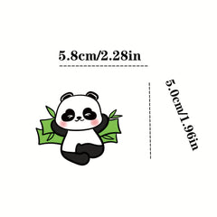 52pcs Panda Stickers for Water Bottles, Pencils, Notebook - Cute Panda Design
