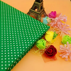 20pcs Multicolor Polka Dot Cotton Fabric Patchwork Cloth for DIY Crafting