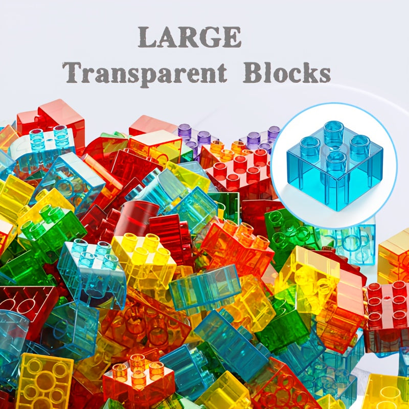 500G Pack Large Particle Building Blocks ABS Material Random Colors DIY