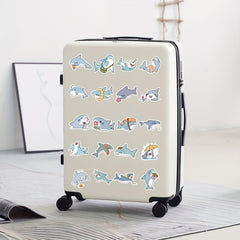 51 Whimsical Gray Shark Stickers Vinyl Decals for Laptops
