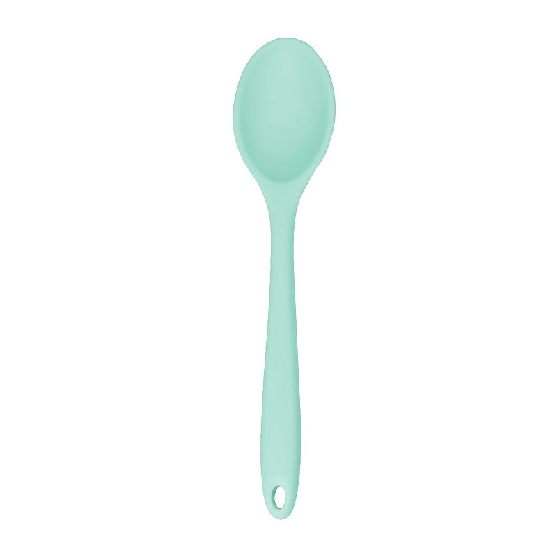 1pc Silicone Small Spoon High Temp Resistant Non-stick Soup Stirring Spoon