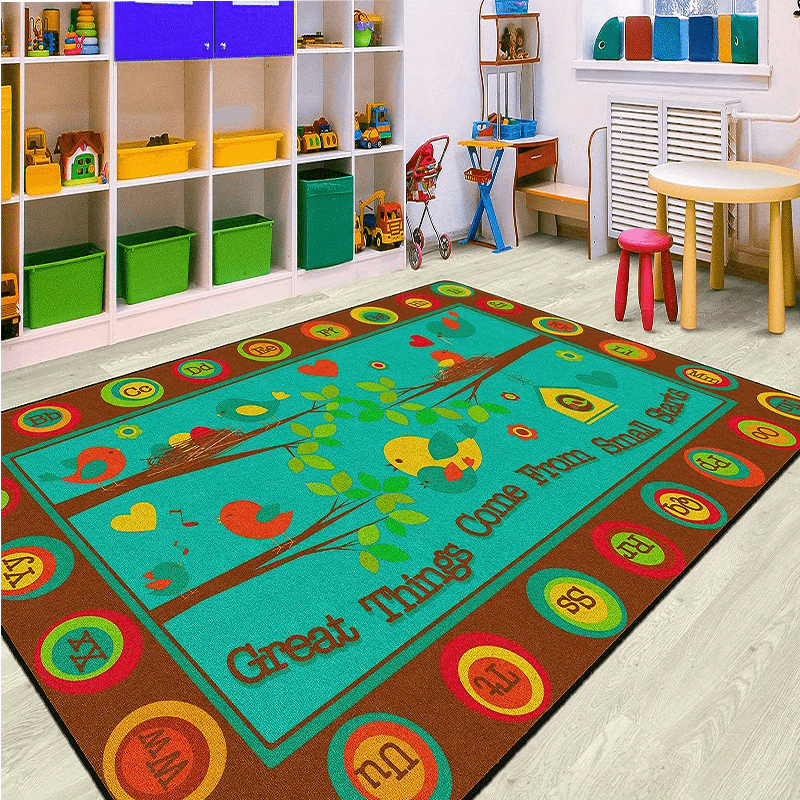 Large Letter Game Pad Carpet Non Slip Washable Living Room Bedroom Study