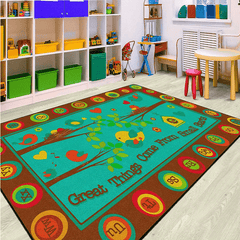Large Letter Game Pad Carpet Non Slip Washable Living Room Bedroom Study
