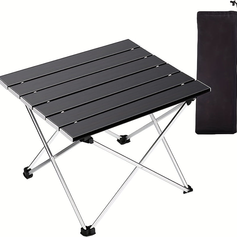 Portable Folding Aluminum Camping Table + Storage Bag