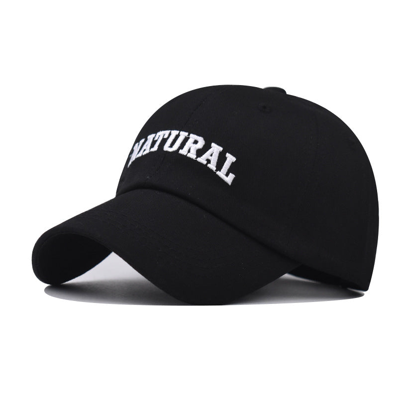 Lettered Embroidered Baseball Cap Adjustable Cotton Dad Hat Strapback Cap