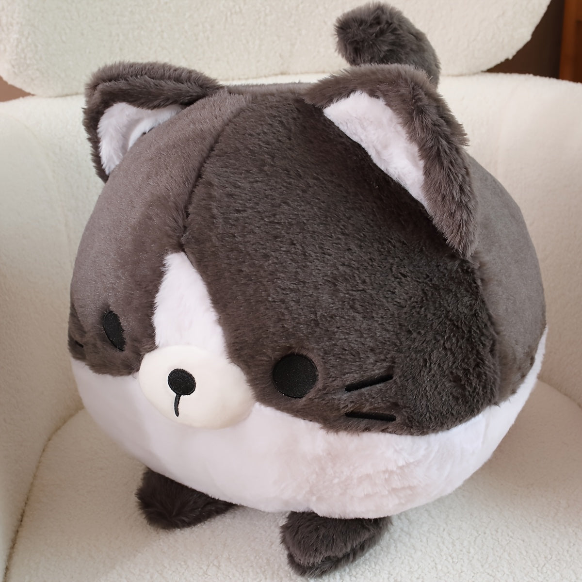 Soft Round Cat Dumpling Plush Toy Pillow Doll Home Decoration