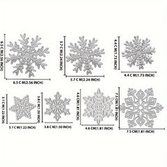 7pcs Snowflake Dies Christmas Die Cuts Winter Holiday Scrapbooking