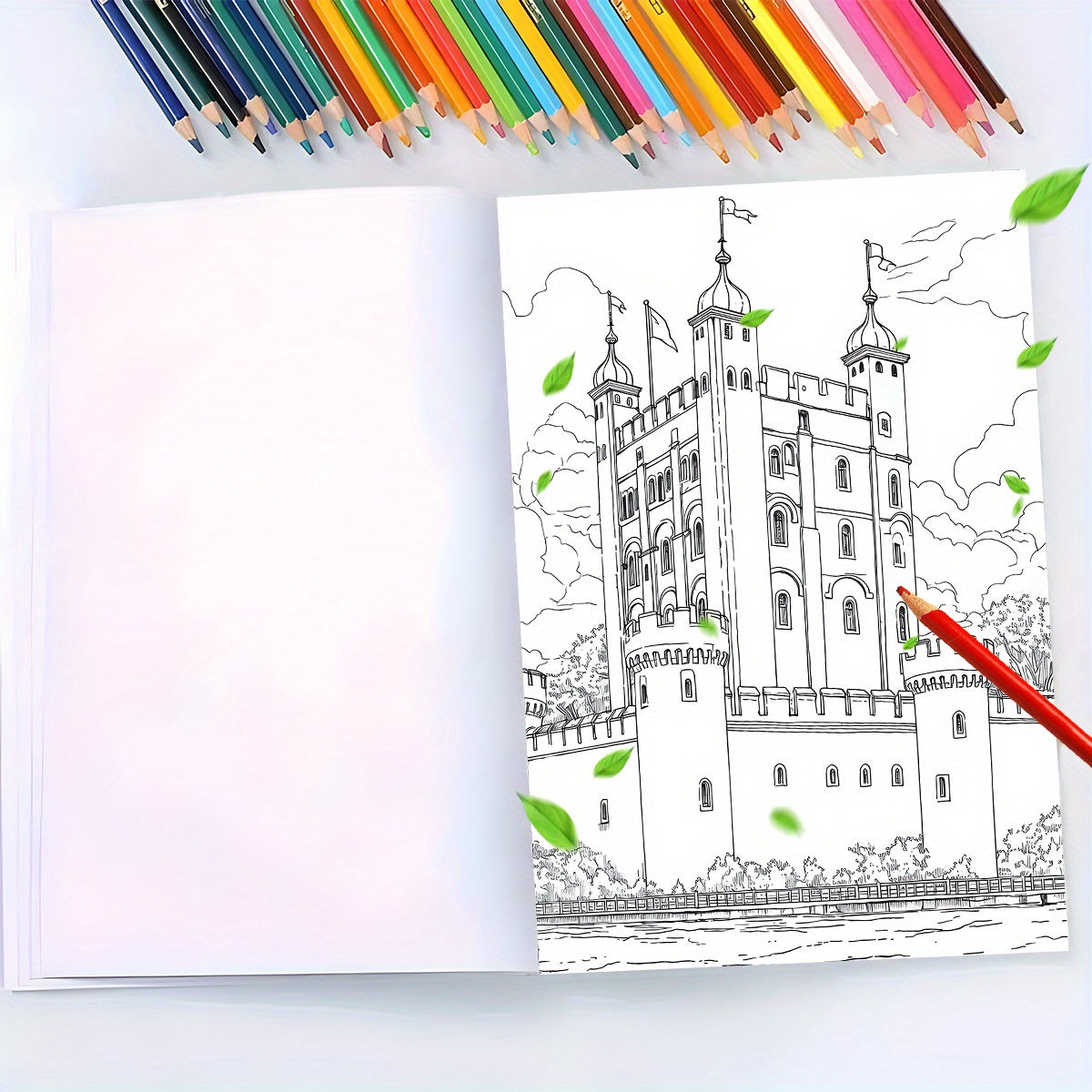 British Castles Adult Coloring Book - Great for Relaxation & Stress Relief