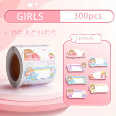300pcs Custom Name Stickers for School and Scrapbooking