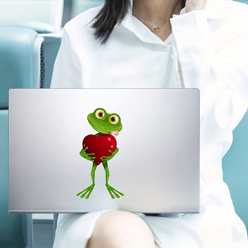 Funny Frog Heart Car Sticker Decal for Window Cup Laptop