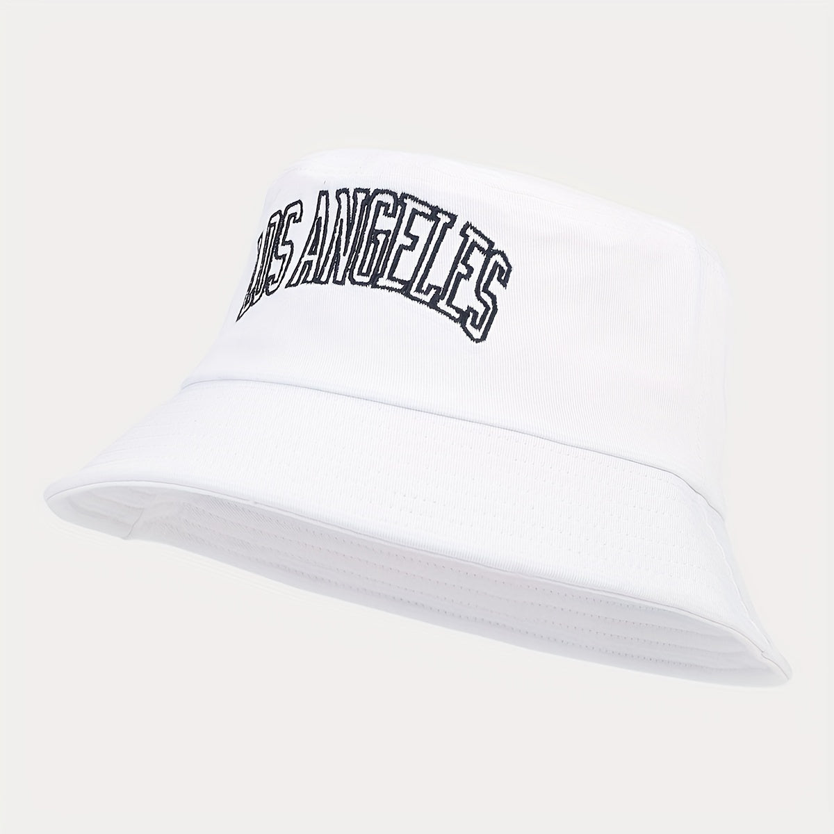 Retro Letter Embroidery Fisherman Hat Outdoor Sun Protection
